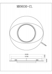 Потолочный светодиодный светильник MyFar Ceiling Orbit MR9030-CL