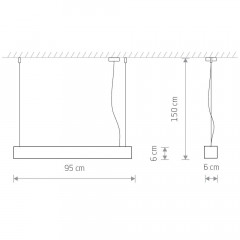 Подвесной светильник Nowodvorski Soft Led 90x6 7535