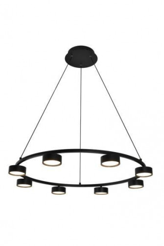 Люстра подвесная Alfa Light F3924-07 black 70W φ90*H12 0