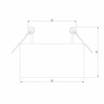Встраиваемый светодиодный светильник Elektrostandard Glam 25095/LED a065708