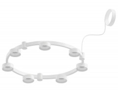 Корпус подвесной люстры Ambrella light DIY Spot Techno Ring SWH белый песок C9236