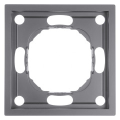Рамка STEKKER, PFR00-5001-10 1-местная, серия Эмили, платиново-серый, soft touch 49962