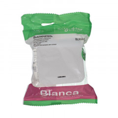 Выключатель одноклавишный Systeme Electric Blanca 10A 250V белый BLNVA101011