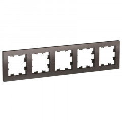 Рамка 5-постовая Systeme Electric AtlasDesign мокко ATN000605