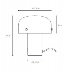 Настольная лампа Lucide Timon 05538/01/02