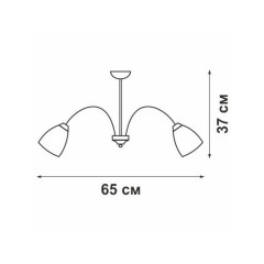 Потолочная люстра Vitaluce V1061/5PL