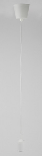 Патрон с подвесом ЭРА белый ACS PTR/P-E27-PLA-WH-CAB Б0048038