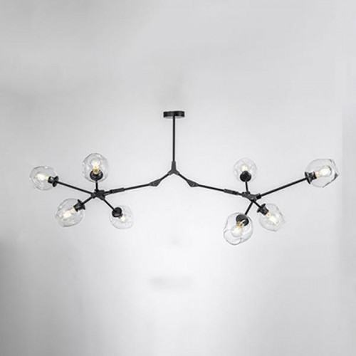 Подвесная люстра Imperium Loft Адель Branching Bubble Chandelier L11 Black Amber 239861-22