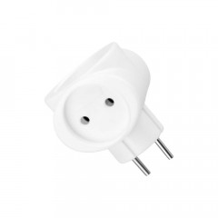 Тройник электрический 6А б/з белый 220 В REXANT 11-1064