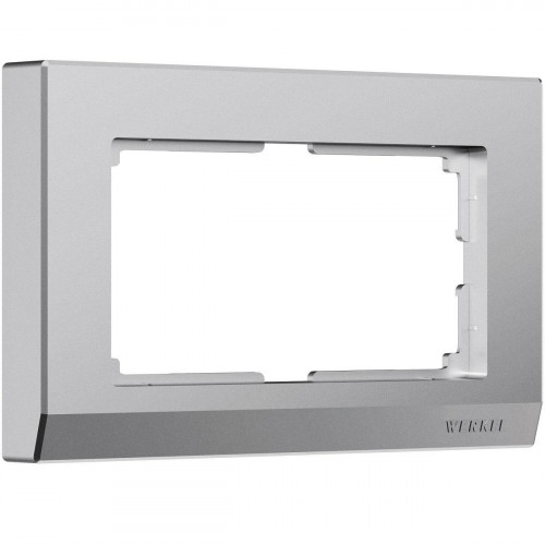Рамка Werkel Stark для двойной розетки серебро W0081865 4690389194986