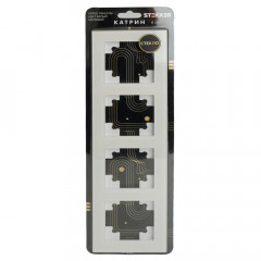 Рамка 4-постовая Stekker Катрин белый матовый GFR00-7004-01M 49597