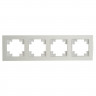 Рамка 4-постовая Stekker Катрин белый матовый GFR00-7004-01M 49597