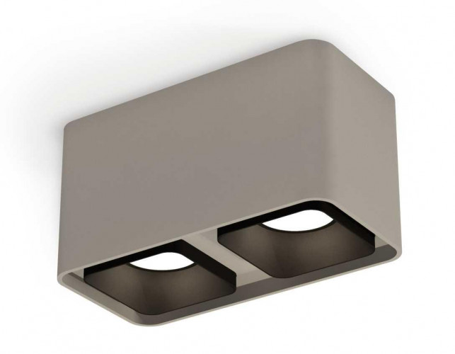 Комплект накладного светильника Ambrella light Techno Spot XS7852002 SGR/SBK серый песок/черный песок (C7852, N7702)