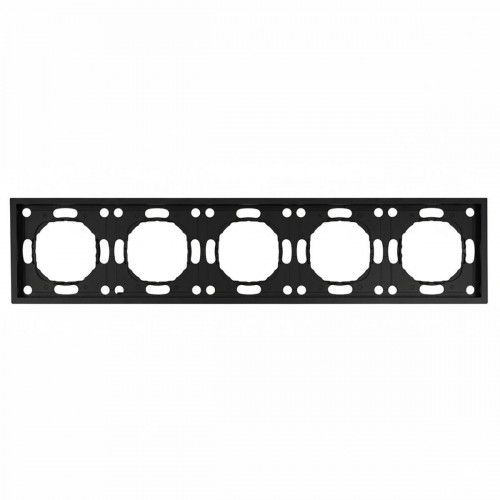 Рамка STEKKER, PFR00-5005-05 5-местная, серия Эмили, черный уголь, soft touch 49862