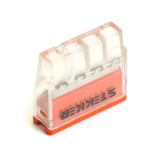 Клемма монтажная 4-проводная Stekker для 1-жильного проводника, LD2273-204 32390