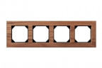 Рамка 4-постовая Liregus Epsilon орех 28-2254