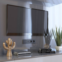 ТВ-розетка оконечная Werkel Hammer черный W1283008 4690389163081