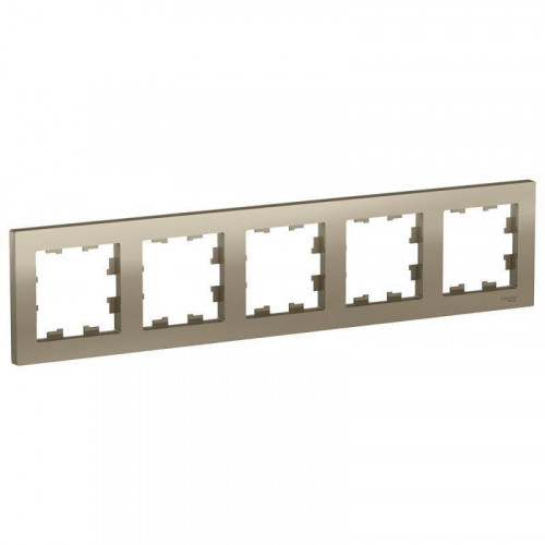 Рамка 5-постовая Systeme Electric AtlasDesign шампань ATN000505