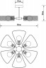 Потолочная люстра Arte Lamp Maasym A7044PL-6BK