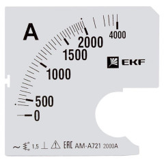 Шкала сменная для A721 2000/5А-1,5 EKF PROxima s-a721-2000