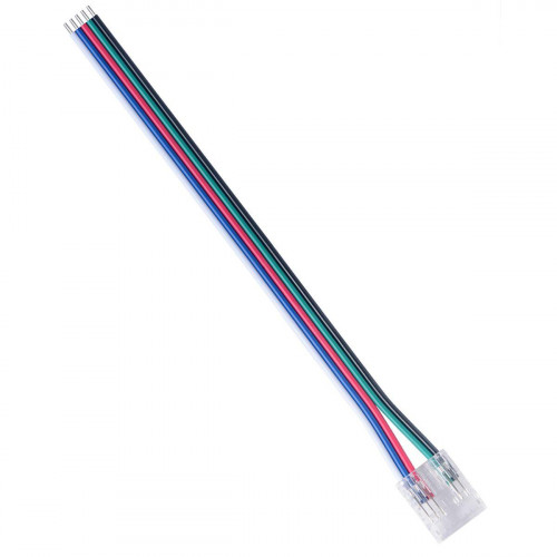 Коннектор прокалывающий 5 pin для подключения RGBW LED ленты 12мм тип COB IP20 длина провода 150мм Apeyron 09-162