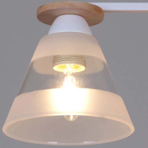 Потолочная люстра Reluce 01630-0.3-02 WH+WOOD