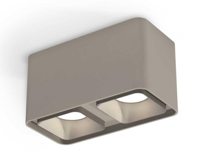 Комплект накладного светильника Ambrella light Techno Spot XS7852003 SGR/SSL серый песок/серебро песок (C7852, N7703)
