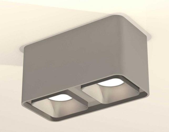 Комплект накладного светильника Ambrella light Techno Spot XS7852003 SGR/SSL серый песок/серебро песок (C7852, N7703)
