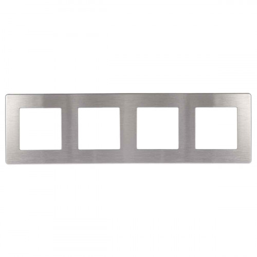 Рамка 4-постовая ЭРА 12 сатин алюминий 12-5104-03 Б0052531