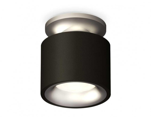 Комплект накладного светильника Ambrella light Techno Spot XS7511101 SBK/MCH черный песок/хром матовый (N7928, C7511, N7013)