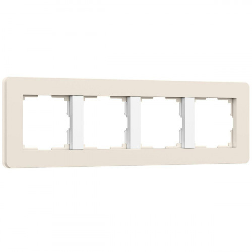 Рамка Werkel Split на 4 поста айвори/белый W0043066 4690389206092