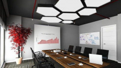 Потолочный светодиодный светильник Siled Hexago 7372409