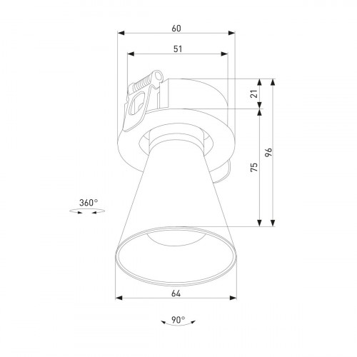 Встраиваемый светодиодный спот Elektrostandard Bell 25097/LED a068059
