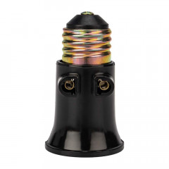 Патрон-розетка карболитовый Е27 черный с этикеткой REXANT 11-8855