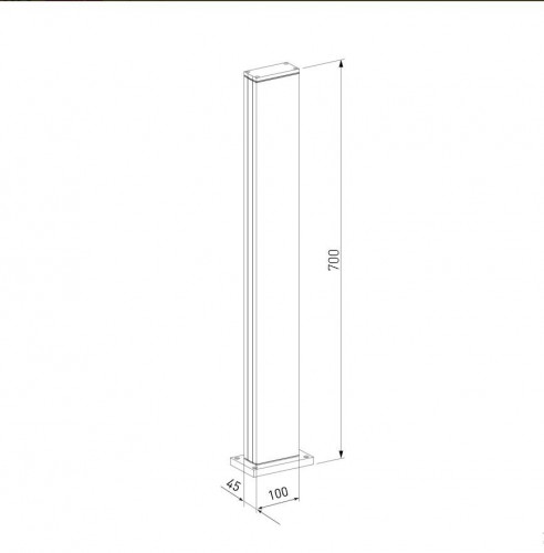 Уличный светодиодный светильник Elektrostandard 1538 Techno Led черный a053316