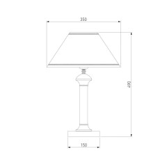Настольная лампа Eurosvet Lorenzo 60019/1 перламутровое золото