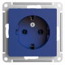 Розетка 2К+З Systeme Electric AtlasDesign 16A 250V аквамарин ATN001143