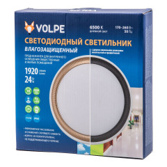Накладной светодиодный светильник Volpe ULW-Q281 24W/6500K/F20 IP65 White UL-00012355