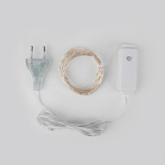 Светодиодная гирлянда Eurosvet Нить Роса 230V 400-007 теплый белый