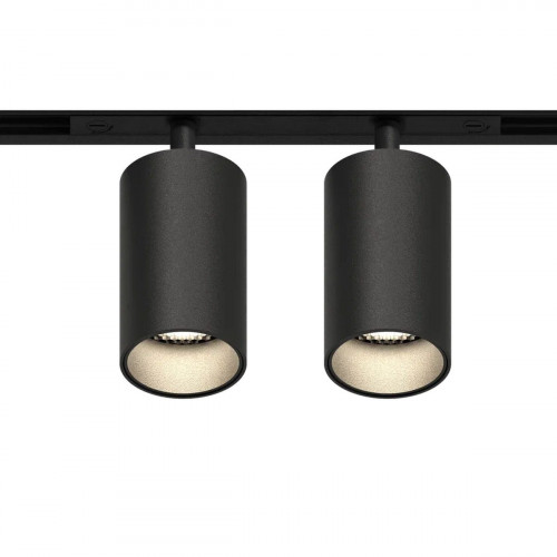 GRAFFIT Трековый светильник TWIN-SPOT LED 48В 2x10Вт 4000К CRI90 50° NO-DIM угольно-черный