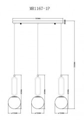 Подвесной светильник MyFar Pierre MR1168-3P
