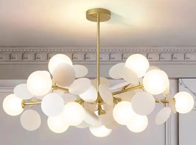 Люстра подвесная Alfa Light F2024-21 E27 Медный цвет