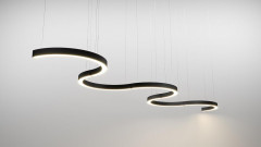 Подвесной светодиодный светильник Siled Nimbus-Half 7370885