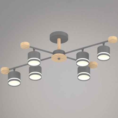 Люстра Reluce 78730-0.3-06 GX53 GREY+WOOD