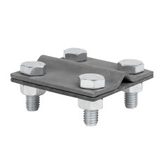 Зажим универсальный полоса 30 - прут 10 (пластина 57x57мм) HZ EKF PROxima lp-55911