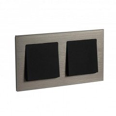 Рамка 2-постовая Systeme Electric AtlasDesign Nature Латунь ATN312202