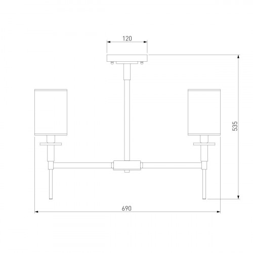 Подвесная люстра Eurosvet Brielle 60132/6 латунь