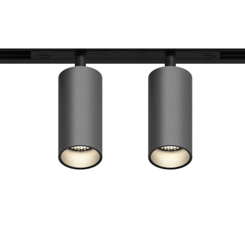 GRAFFIT Трековый светильник TWIN-SPOT LED 48В 2x6Вт 3000К CRI90 15° NO-DIM глубокий графит