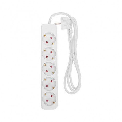 Удлинитель STANDARD 5 гнезд, 1,5м, 3х1,0мм², с/з, белый REXANT 13-4028