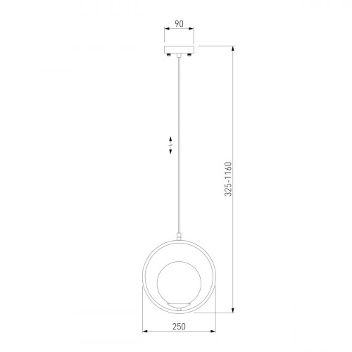 Подвесной светильник Eurosvet Ringo 50089/1 хром